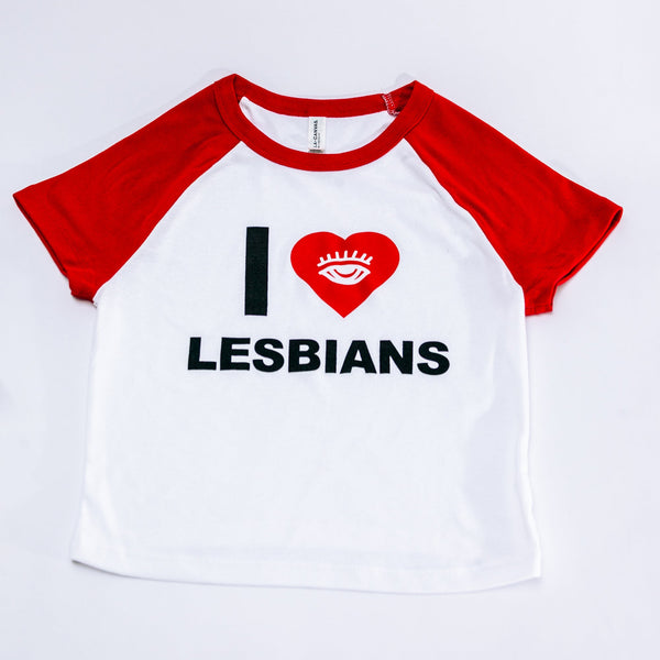 I <3 Lesbians Baby Tee (Red)