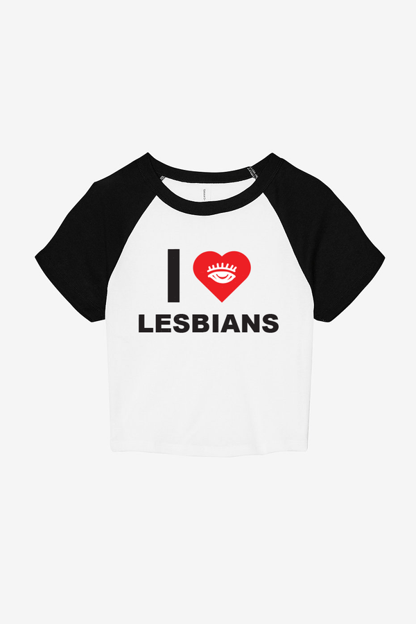 I <3 Lesbians Baby Tee (Black)