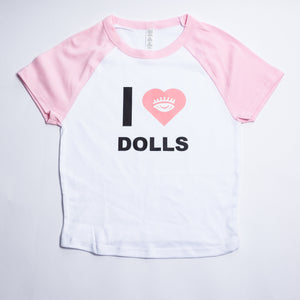 I Love Dolls Pride Baby Tee