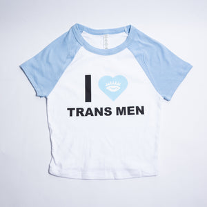 I Love Trans Men Pride Baby Tee