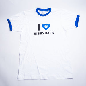 I Love Bisexuals Pride Ringer Tee