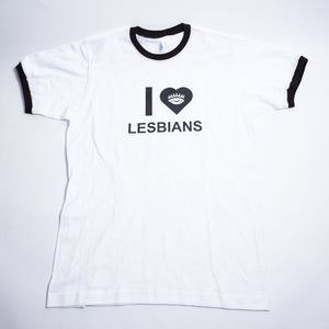 I <3 Lesbians Pride Ringer Tee