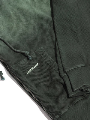 Last Supper Sun-Dried Waffle Knit Zip-Up