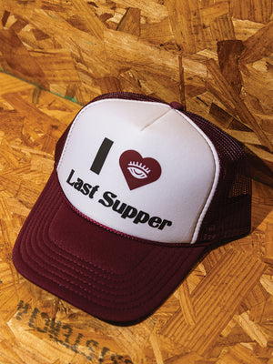 I Heart Last Supper Trucker (Maroon)