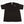 Black embroidered streetwear t-shirt front chest logo