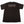 Black oversized embroidered t-shirt with back logo detail
