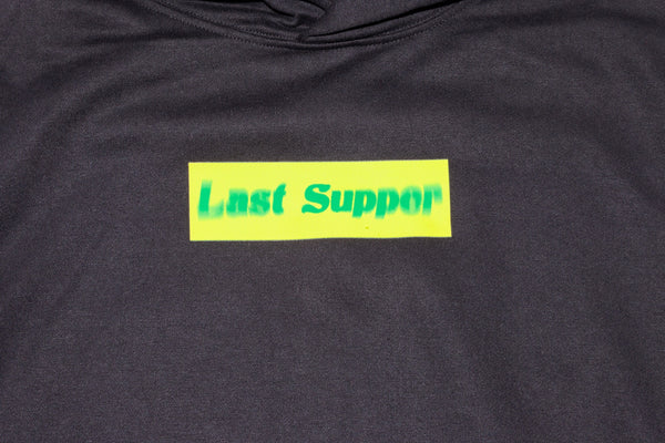 Last Supper box logo hoodie streetwear oversized fit