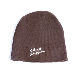 Last Supper Brown Script Beanie