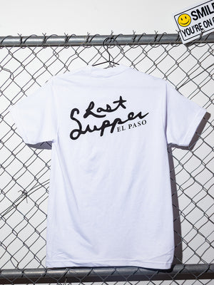 Last Supper Script "El Paso" Tee (White)